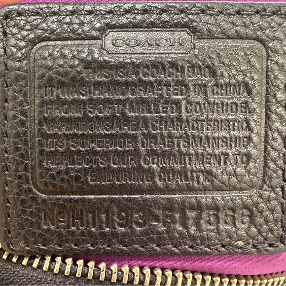 Coach Alexandra Large Hobo Black Pebbled Leather Silver Hardware - Picture 15 of 15